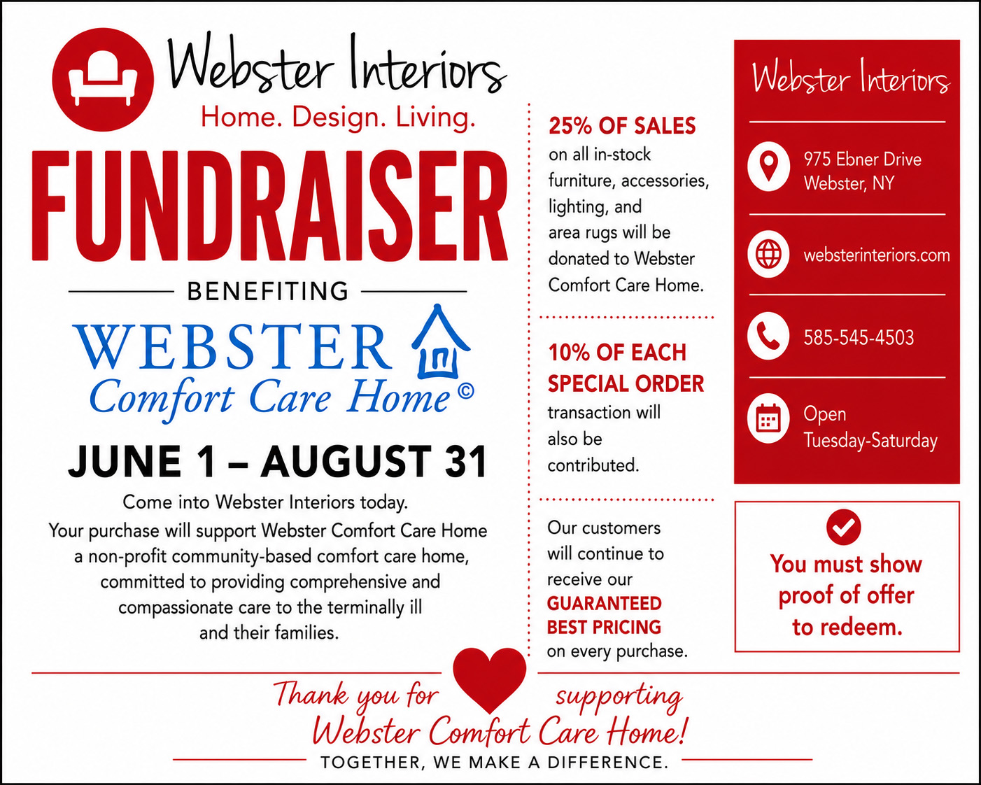 Webster Interiors Promotion